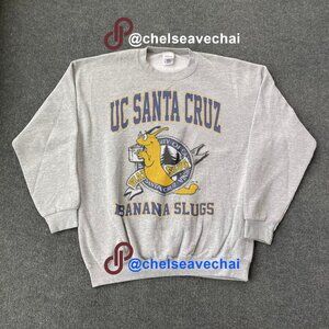 Vintage 90s University of California Santa Cruz Slugs Banana UC Santa Cruz Shirt